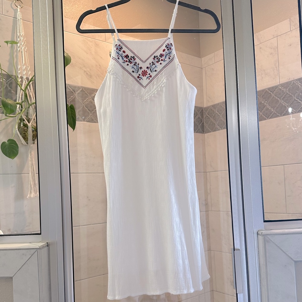 White embroidered dress